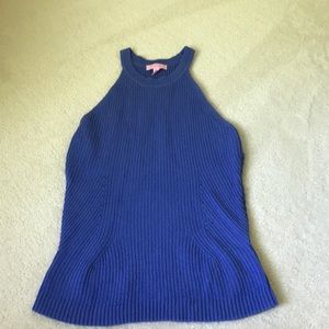 Lilly Pulitzer Blue Tank Sweater